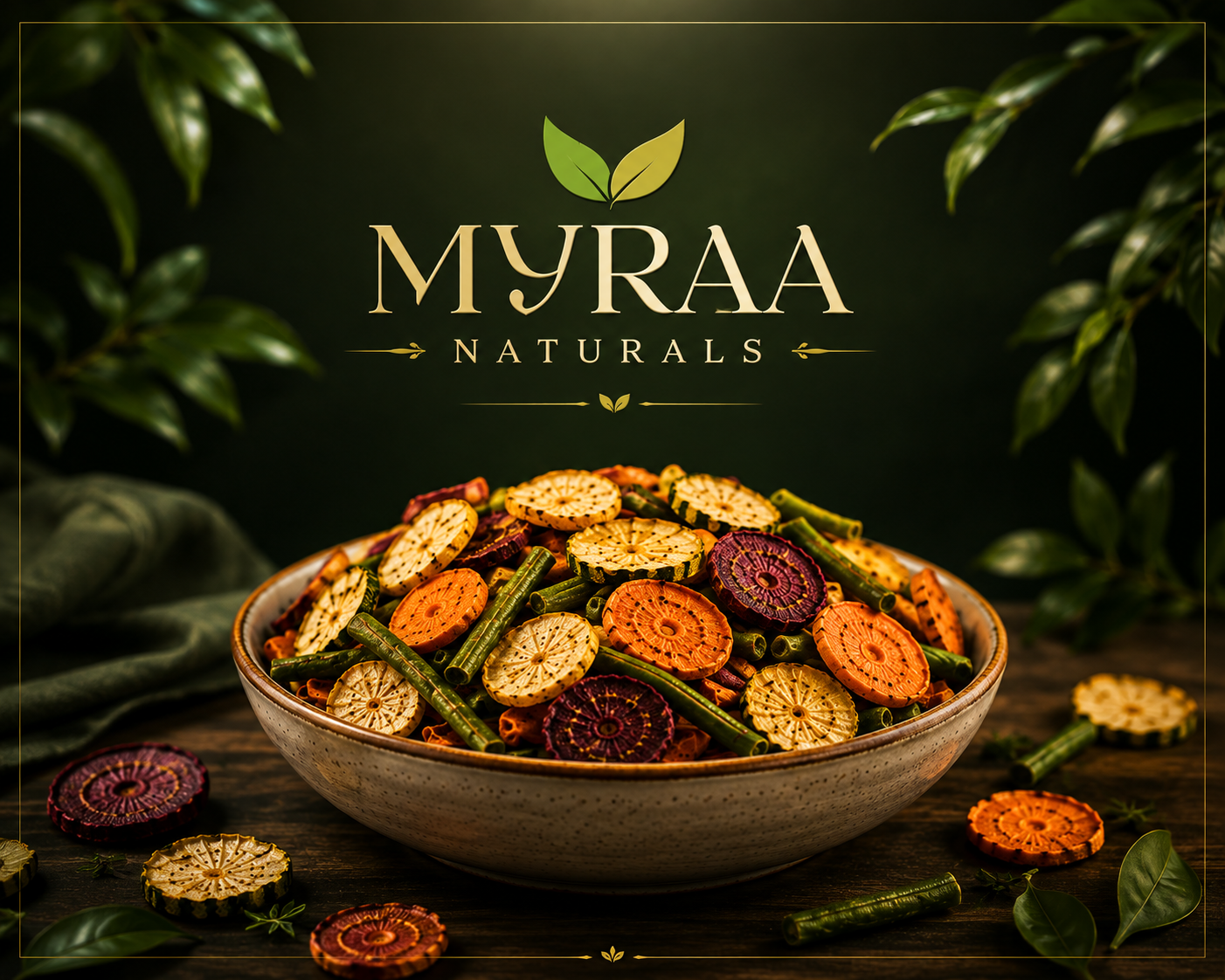 Mixed Dried Vegetable Chips — Classic from Myraa Naturals