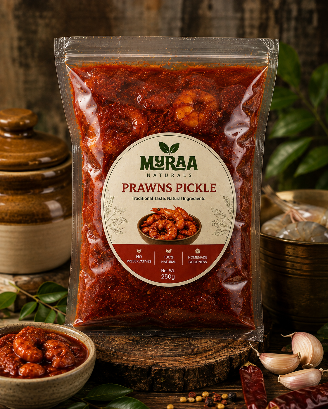 Prawns Pickle from Myraa Naturals