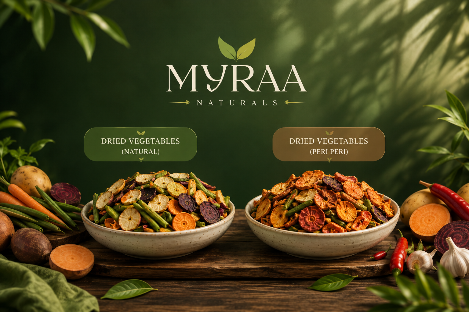 Mixed Dried Vegetable Chips