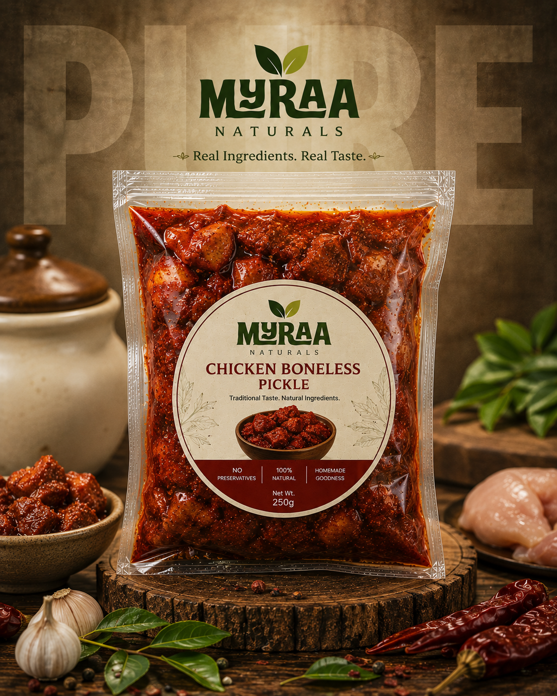 Chicken Boneless Pickle from Myraa Naturals